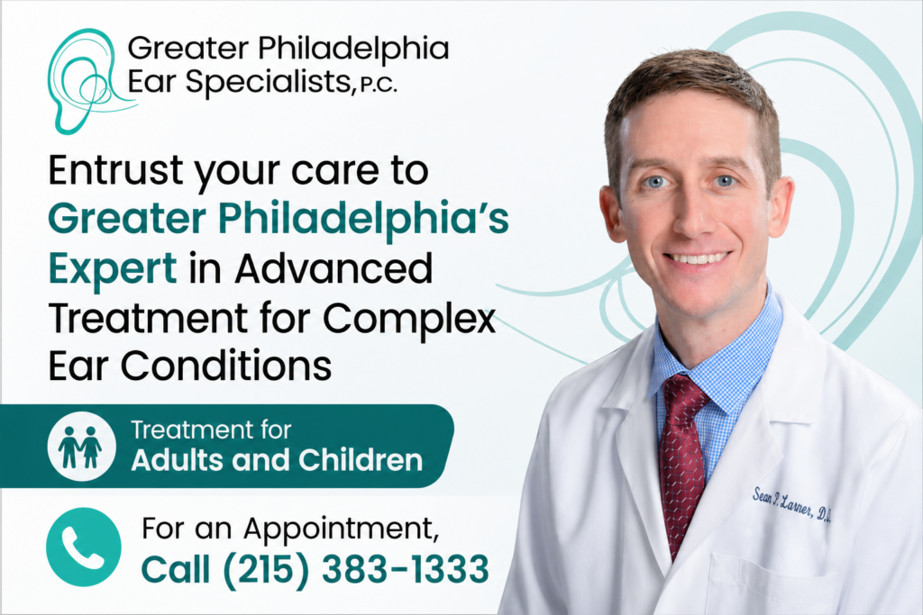 Entrust your care to Greater Philadelphia's expert in Advanced treatment for complex ear conditions. Call 215-383-1333